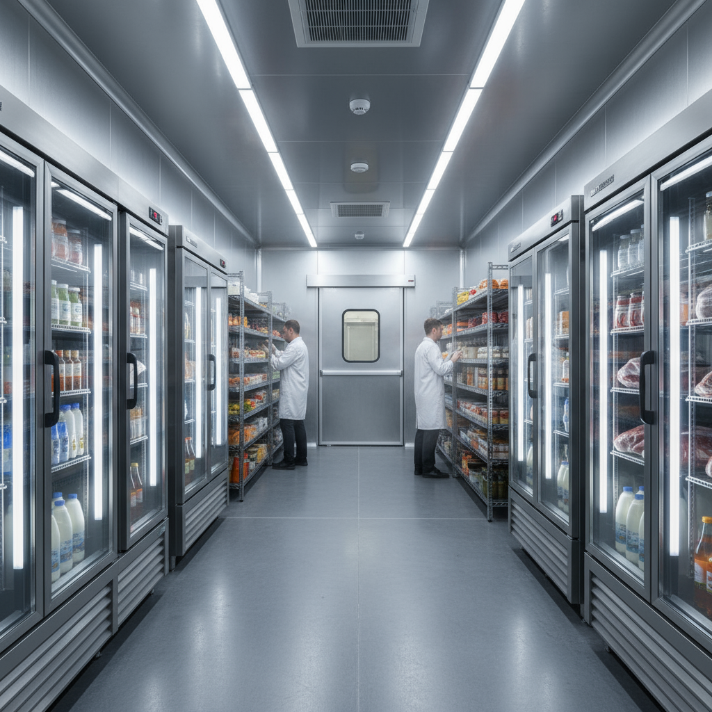 Industrial refrigeration aisle